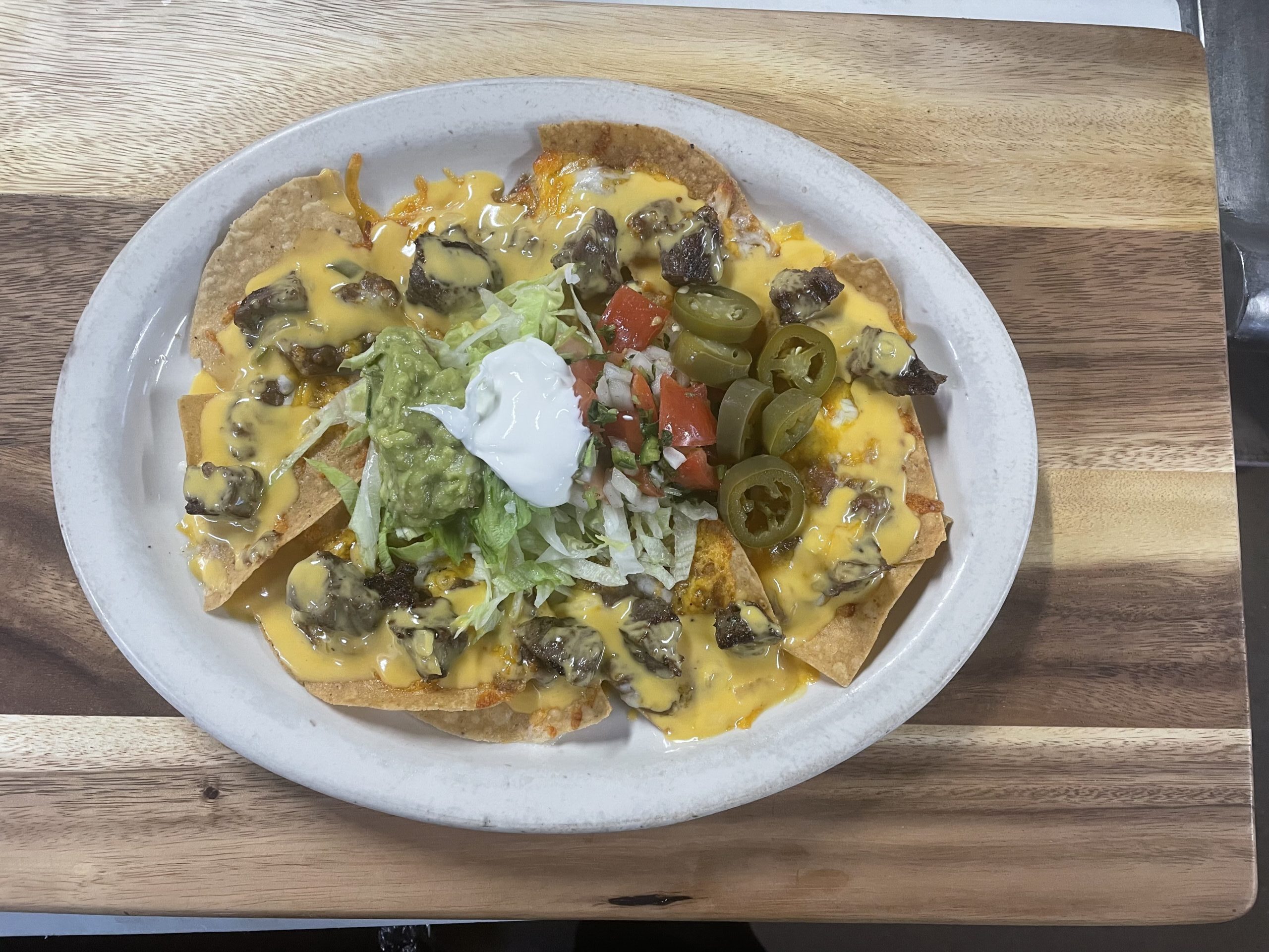 Fajita nachos prepared at Anita’s Tex-Mex Restaurant